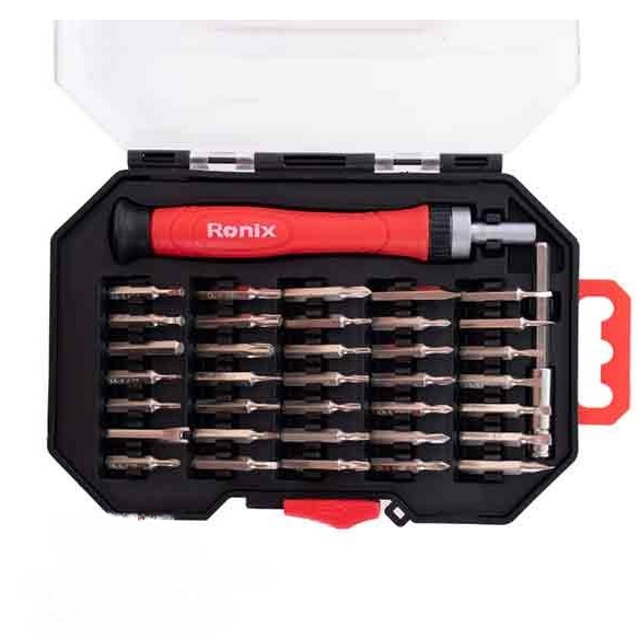 ست پیچ گوشتی جغجغه ای ساعتی 37 عددی Ronix RH-2719