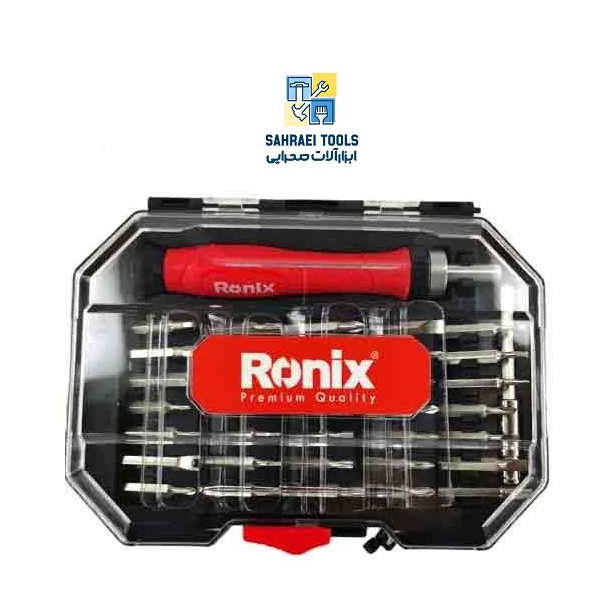 ست پیچ گوشتی جغجغه ای ساعتی 37 عددی Ronix RH-2719