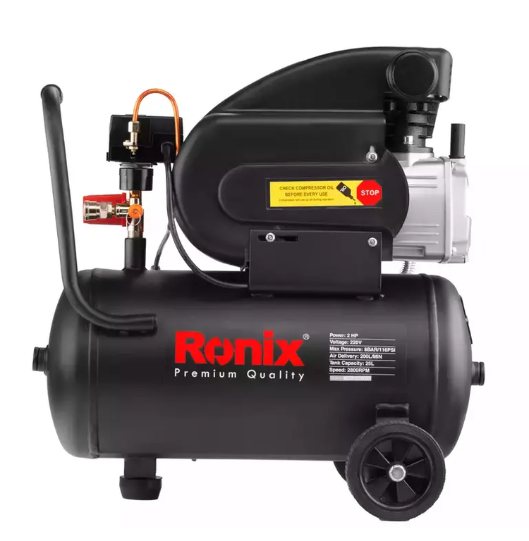 کمپرسور باد 25 لیتری 2 اسب بخار رونیکس RC-2510