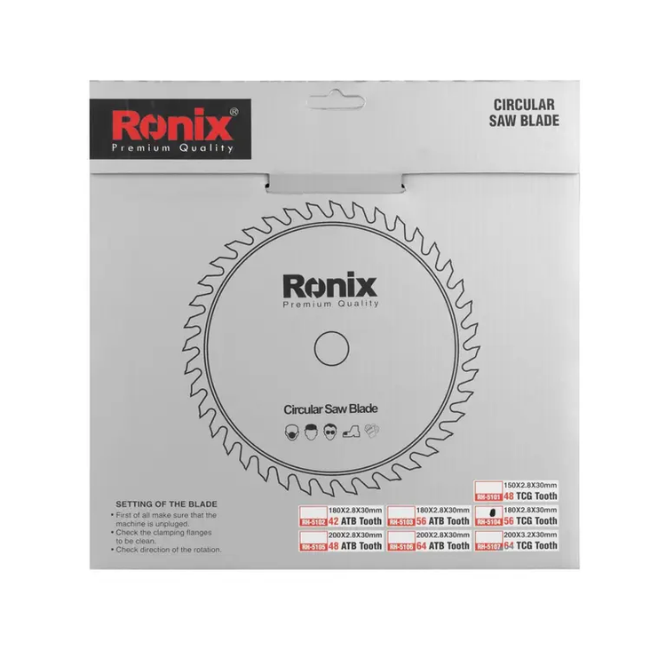 تیغ اره الماسه 180x56 MDF رونیکس RH-5104