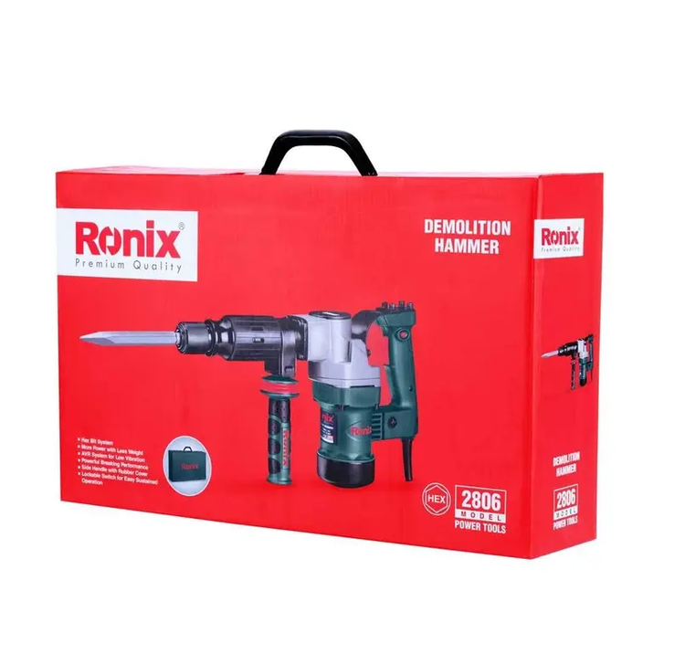 چکش تخریب برقی 6 کیلویی 10 ژول 950 وات رونیکس 2806