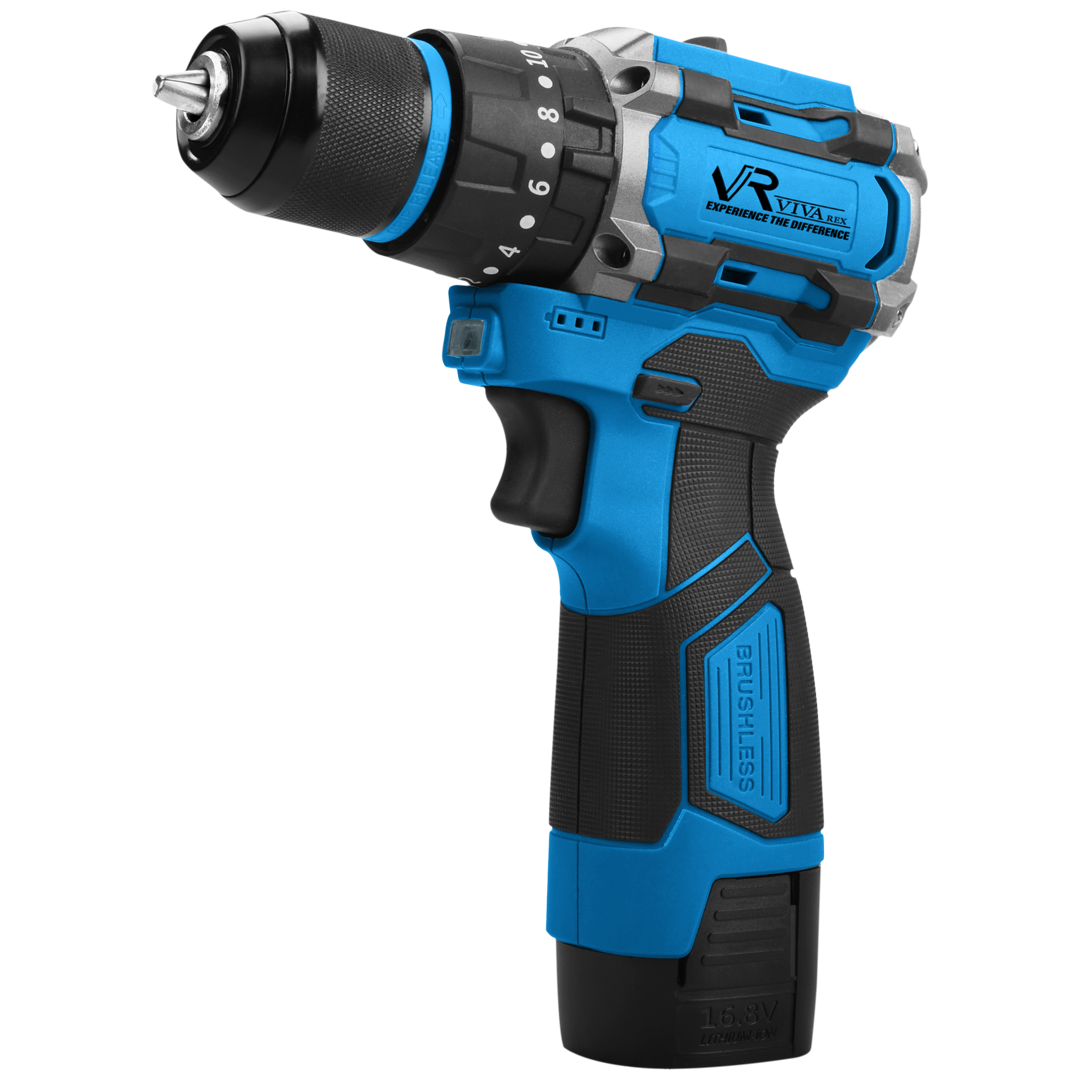 دریل چکشی دو باطری موتور براشلس ویوارکس VR1610V-21BL