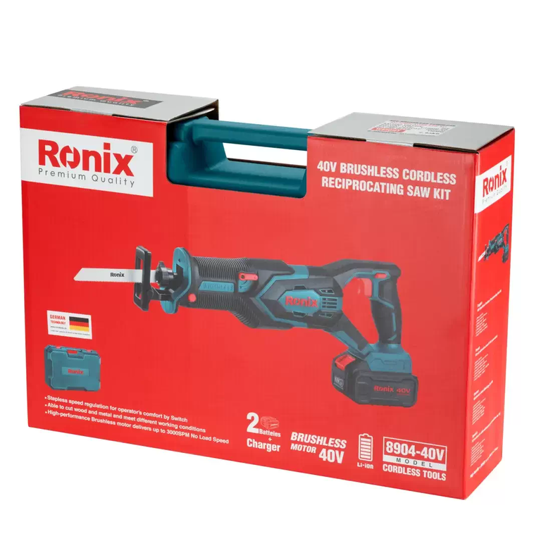 کیت اره افقی بر شارژی براشلس 40 ولت رونیکس 8904-40V