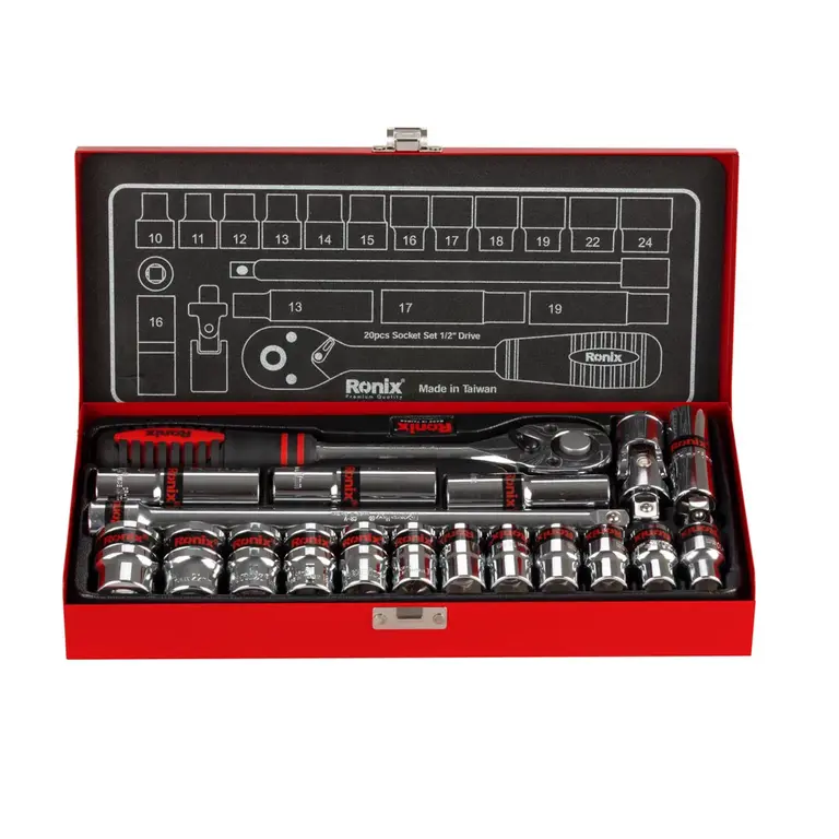مجموعه بکس تایوانی 20 عددی 1/2 اینچ رونیکس RH-2620