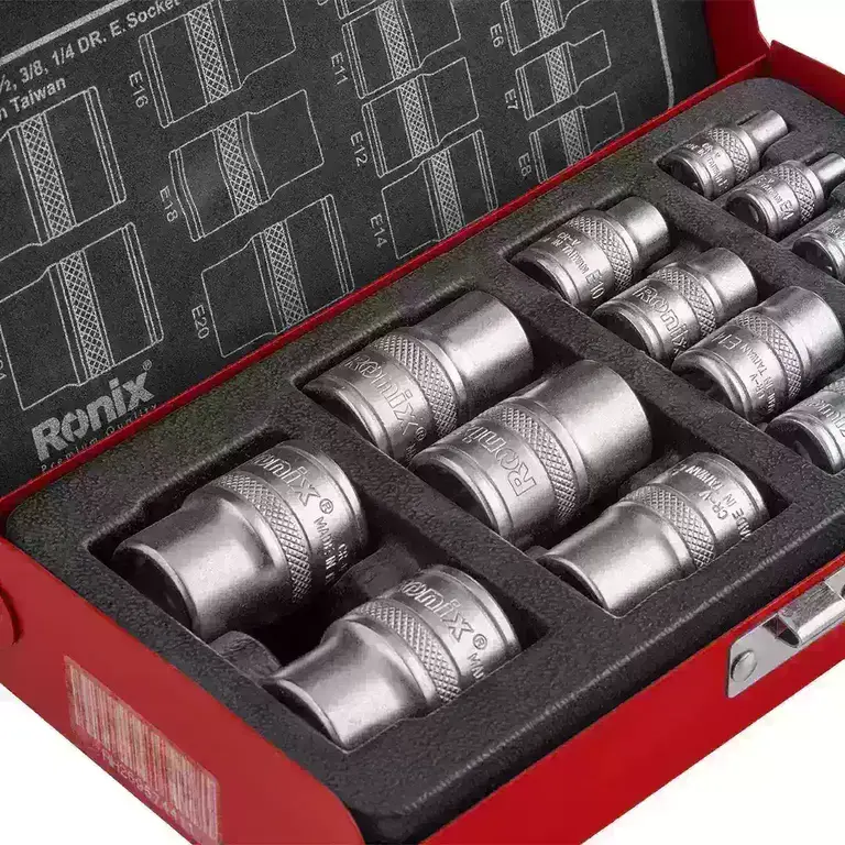 جعبه بکس تایوانی ترکیبی 14 پارچه E رونیکس RH-2695