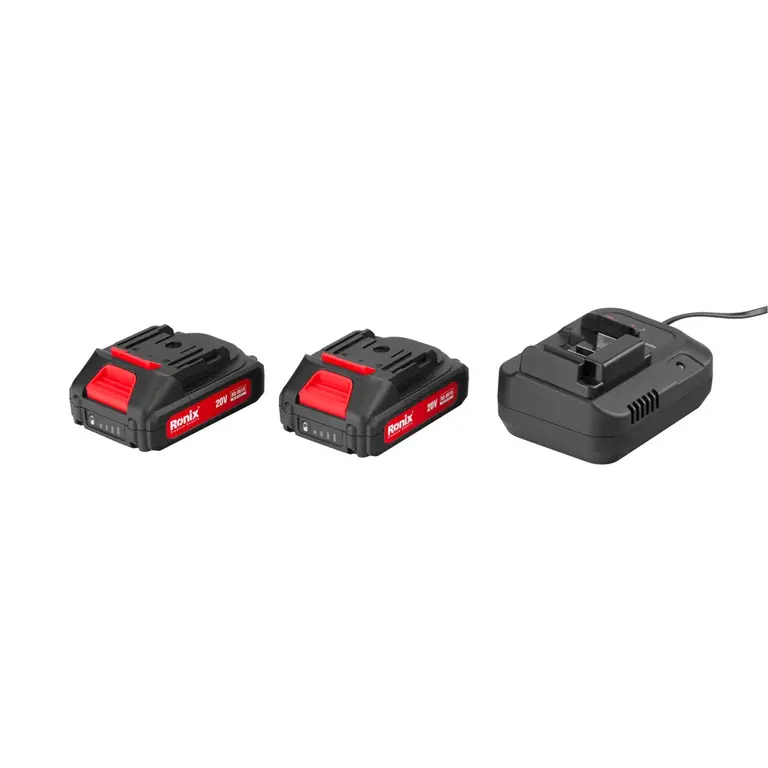 کیت دریل چکشی شارژی 20 ولت 53 پارچه رونیکس RS-8619
